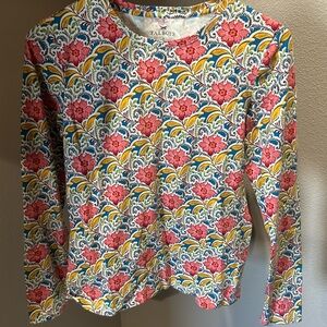 Talbots Kids Colorful Floral Long Sleeve Tee